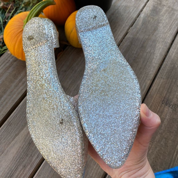 Jeffrey Campbell clear sparkly jelly flats - Picture 3 of 6